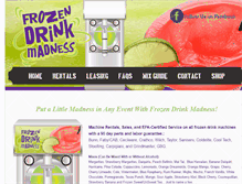 Tablet Screenshot of frozendrinkmadness.com
